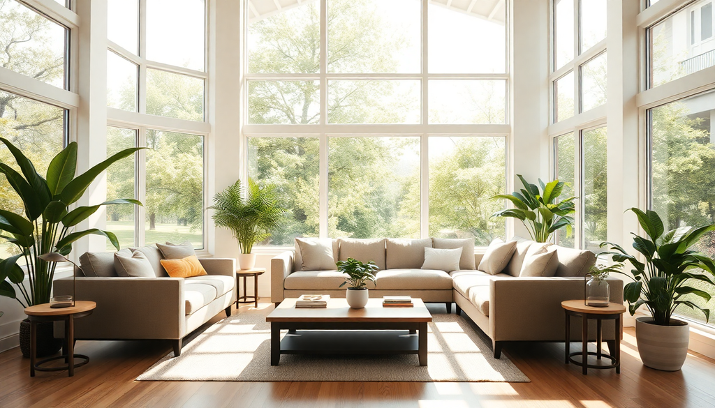 Keep furniture away from windows to maximize natural light
